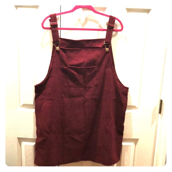 shein bib pocket front overall dress